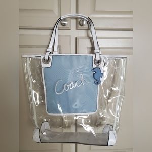 Coach Seahorse Clear Beach Bag
